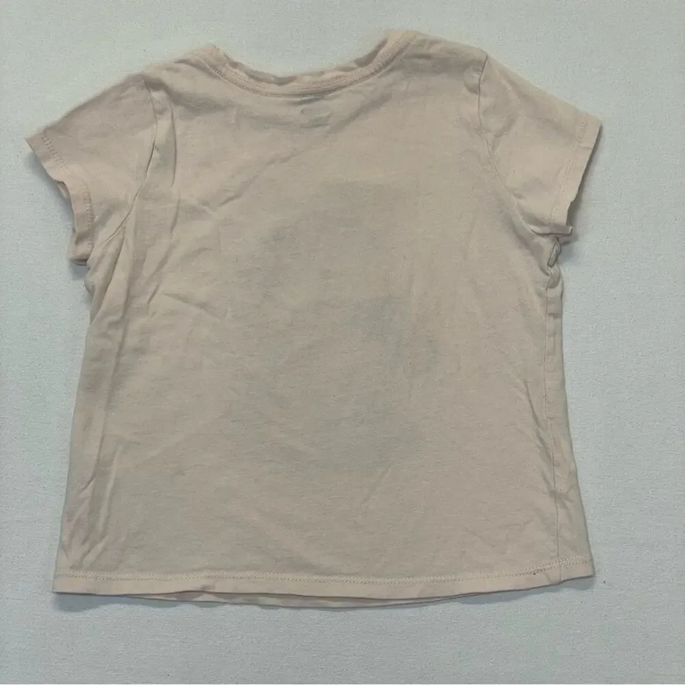 Old Navy Girls Cat Graphic T-Shirt Size 5 Stay Cool Sunglasses Kitty Tee
